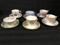 6 Vintage Cups & Saucers