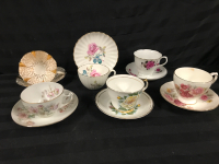 6 Vintage Cups & Saucers