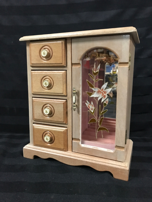 Wooden Jewelry Box 20 x 8.5 x 5 inches