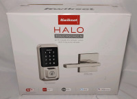 KwikSet Halo Touchscreen Wi-Fi Enabled Smart Lock w/Halifax Lever - New