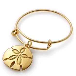 New ALEX and ANI Sand Dollar Expandable Wire Ring 14kt Gold Over Sterling Silver (Fits ring sizes 6-9)