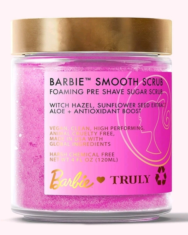 New BARBIE x TRULY Barbie Smooth Scrub : Foaming Pre-Shave Scrub (120ml)