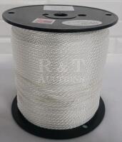 3/16" &times; 500 feet Solid Braid Nylon Rope - New