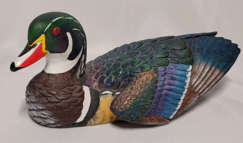 Heritage Decoys Hand Crafted Wood Duck by J. B. Garton