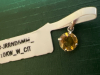 10K white Gold Demure Citrine Pendant