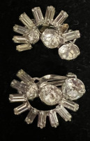 Sherman signed Clear Baguette Chatons Rare design