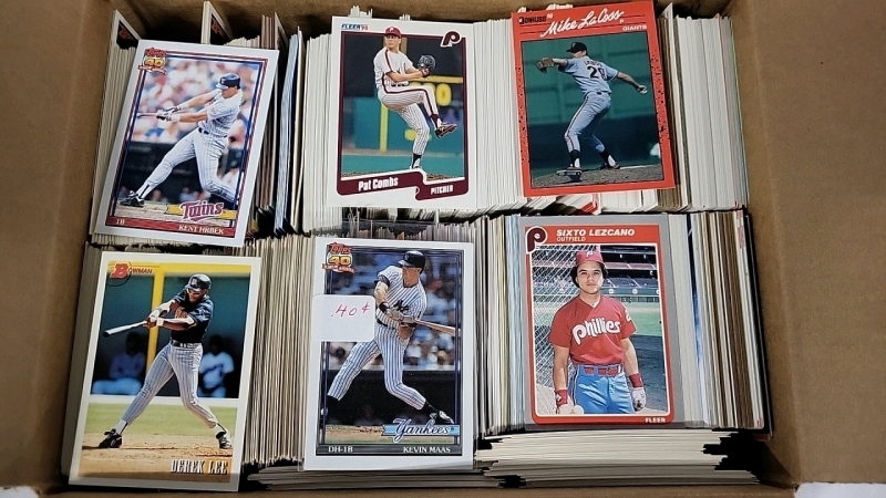 500+ MLB Baseball Cards - 1980s & 1990s