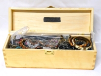 Assorted Jewelry in Handcrafted Wood Box