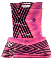 10 New Padded Graphic Neon Shopping Bags "XMG"