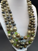 Two Vintage Triple Strand necklaces & long Strand - 4