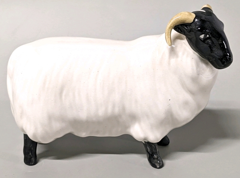 Beswick England Black-Faced Sheep #1765 Designer: M. Garnet Issued 1963-2002