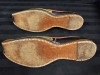 Antique Ottoman Turk Gold Embroidered Leather Slippers - 3