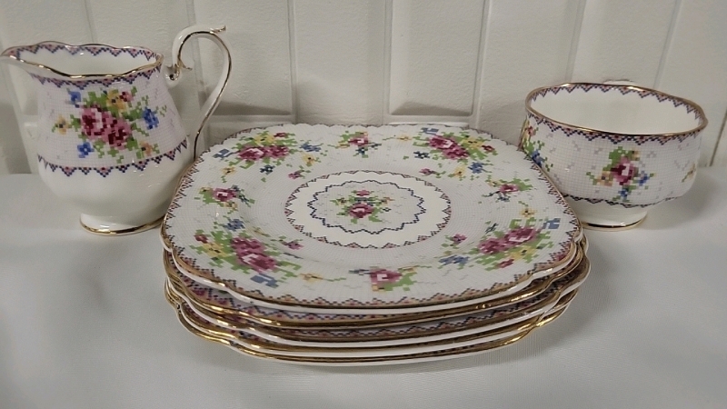 Vintage Royal Albert Petit Point Dishes