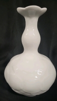 Meissen20th Century White Glaze Vase - 8" Tall