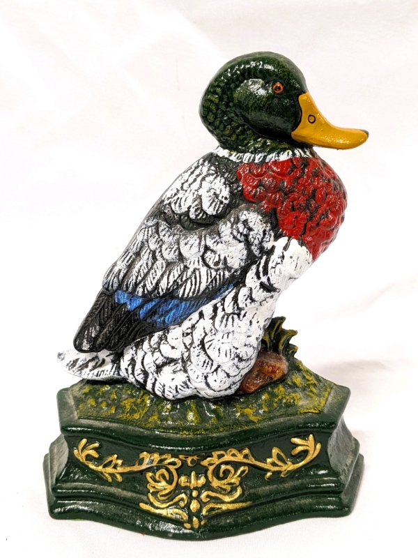 Cast Metal Mallard Door Stop