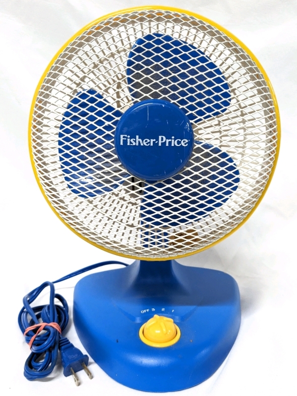 Vintage FISHER-PRICE 3-Speed Desk Fan (Working!)