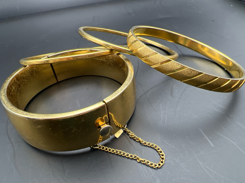 Grouping Vintage signed MONET Bracelets