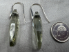 Wide Sterling Cuff Swavorski Crystal Drop Earrings french wire - 5