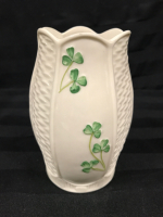 BELLEEK Vase Celebrating 150 Years 5 inches tall