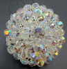 Vintage Clear Crystal Brooch