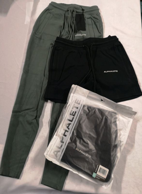 4 New ALPHALETE Small Women's Shorts & Jogger