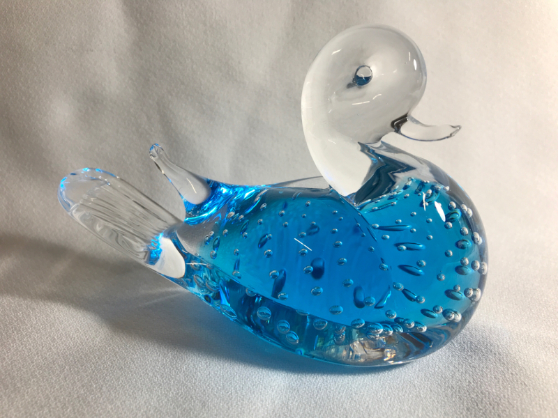 Turquoise Blue Bird Paperweight 4 inches tall