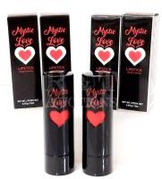 4 New MYSTIC LOVE Lipsticks (2 Red & 2 Light Red)