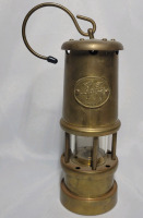 Vintage Brass Wales Cymru Miners Lamp , measures 6 3/4" tall
