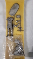 NOS Unfinished Lead Soldier with Weapons & Accessories
