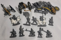 British Soldiers & Cannons Toy Soldier Lead Miniatures
