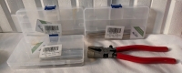 3 Incomplete Sets of 21 Metal Rods And A Set Of Running Pliers.
