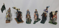 Military Soldiers on Mounts Toy Soldiers Lead Miniatures