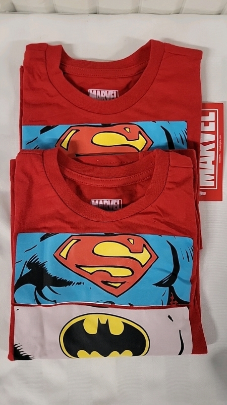 2 New Children's Marvel Superhero T-Shirts - Size 4.