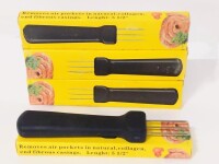 4 (Four) New Sausage Pokers Length 5.5" ea