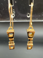 14K Yellow Gold Drop Earrings