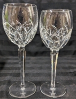 2 Waterford Crystal Stemware Glasses