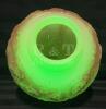 Large Art Deco Style Uranium Glass / Custard Glass Lamp Shade - 3