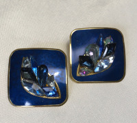Rare 1980&rsquo;s Edgar Berebi Enamel Earrings