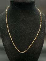 10K yellow Gold Twisted Chain stamped 417