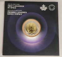 2019 (1984-) Canadian Tri-Metallic 25-Cent ' 1st. Canadian in Space ' Coin