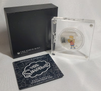 2019 Australia Fine Silver ' Bart Simpson ' One (1) Troy Oz. Coin in Case