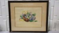 Antique Watercolor Signed by Mabel Jarvis