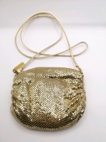 Retro Whiting & Davis International Gold Mesh Evening Purse