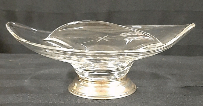 Vintage Wallace Sterling Base Divided Bowl