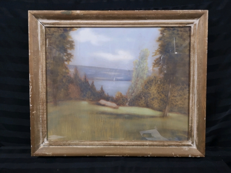 Halfred A. Tygesen Framed Pastel Painting