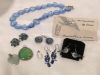 Handcrafted Enamel Earrings + Vintage Jewelry +++