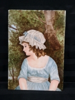 Antique CFH Charles Field Haviland Hand Painted Porcelain Plaque
