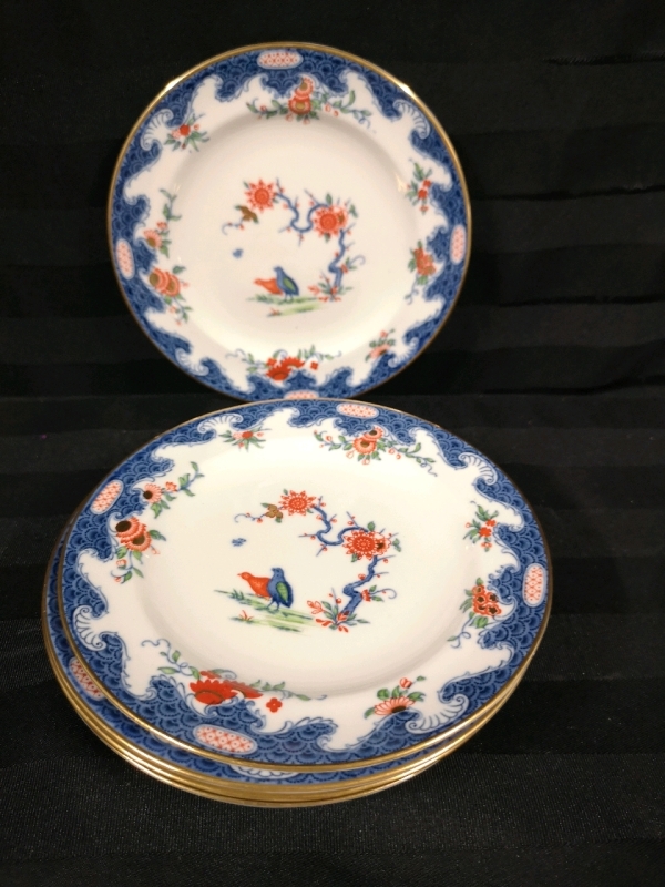 6 Vintage Royal Crown Derby Dessert Plates