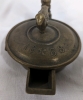 Antique Miner's Whale Oil Lamp with Bird Finial - 4