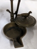 Antique Miner's Whale Oil Lamp with Bird Finial - 6